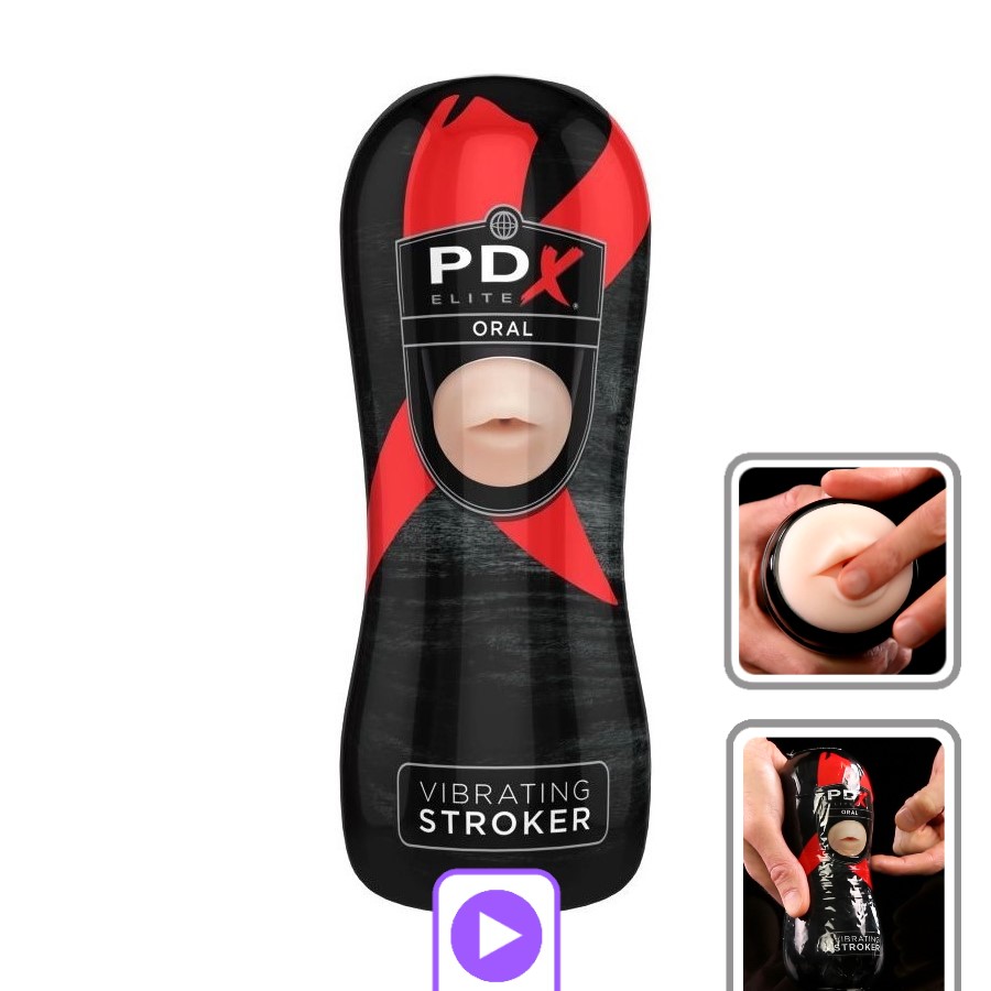 ЛИЛИТ.рф ❤ Мастурбатор-ротик PD╳ Elite Vibrating Oral Stroker с вибрацией и  имитацией формы настоящего горла